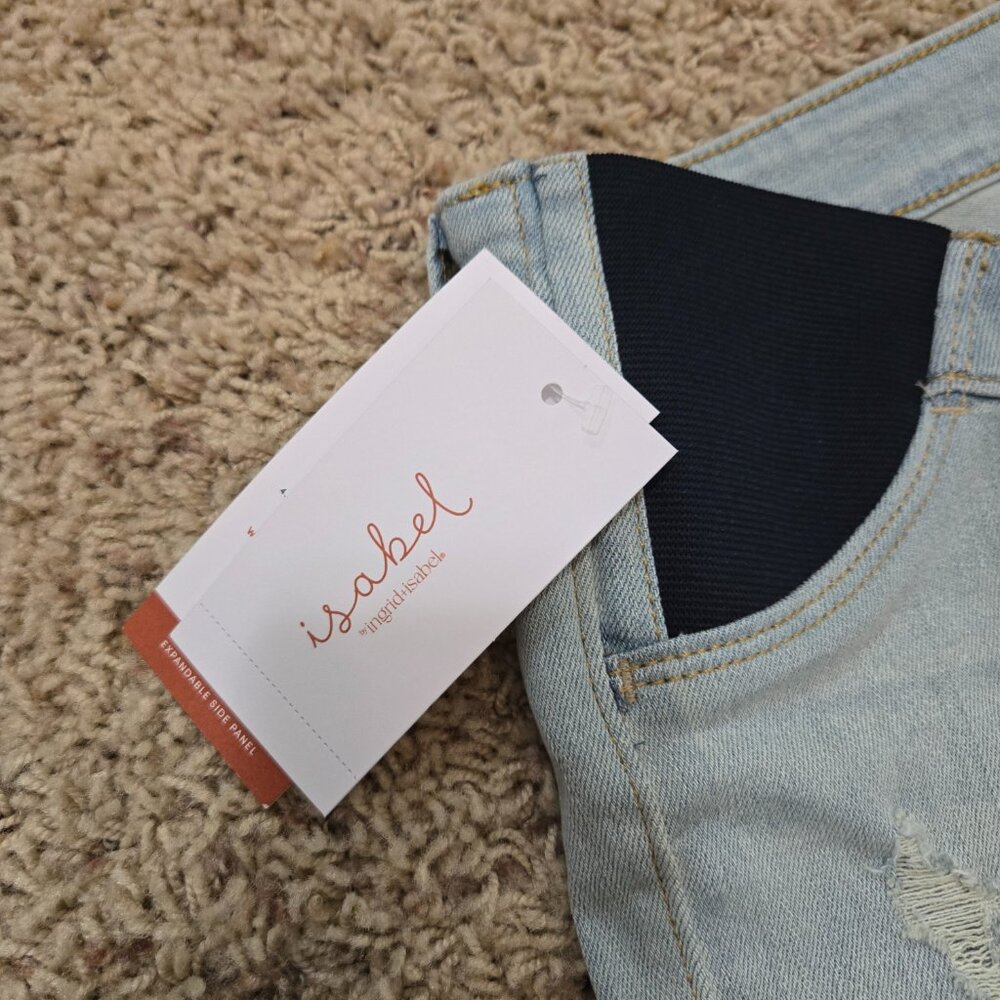 Isabel Maternity Jean Shorts Size 16 NWT - Picture 3 of 9